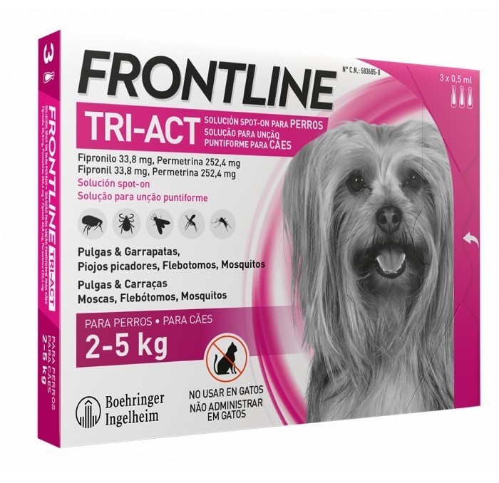 Frontline Tri-Act Pipetas Boehringer 2-5kg