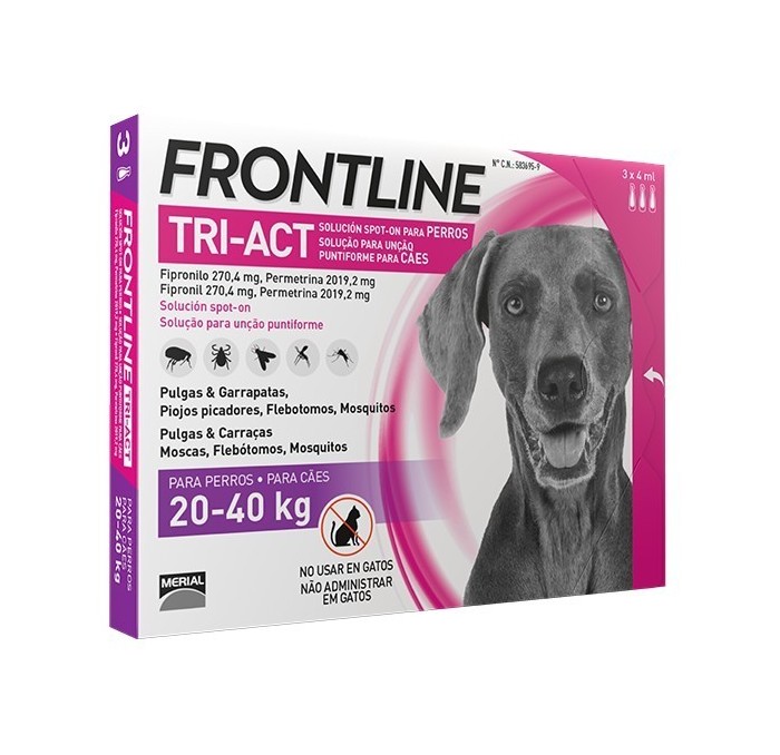 Frontline Tri-Act Pipetas Boehringer 20-40kg