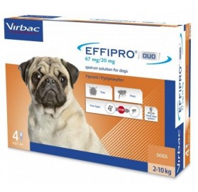 Pipetas Effipro Duo Spot On Perros 2-10kg Virbac