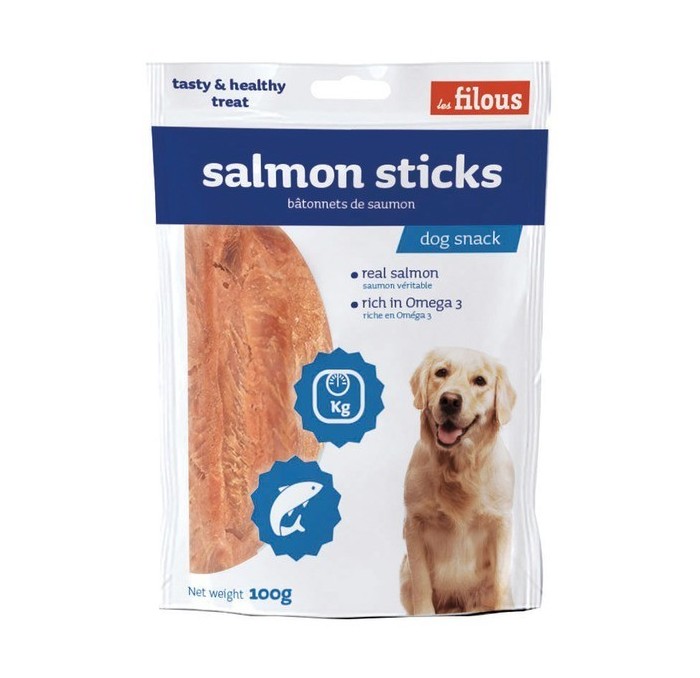 Snack Tiras de Salmon para Perros Les Filous